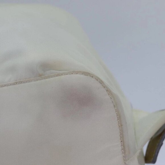 PRADA Backpack Nylon White Silver Auth 85291V - Picture 5 of 15